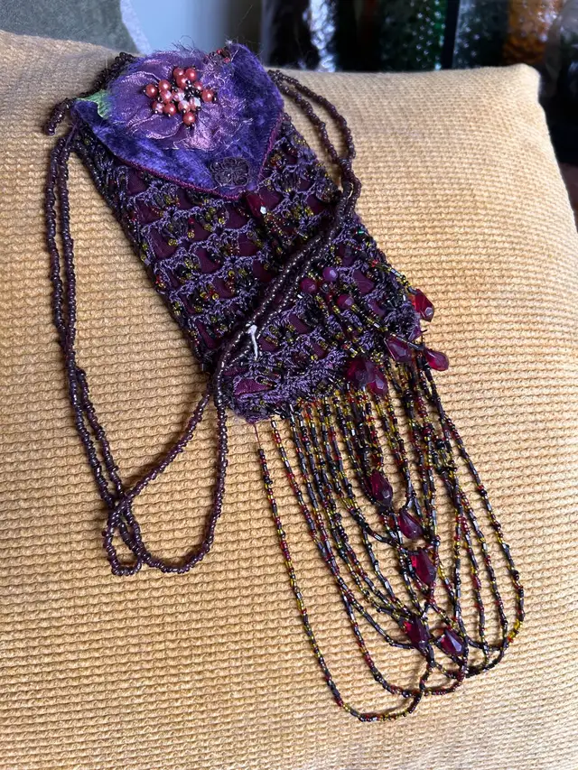 Plum Bling Cocktail Bag
