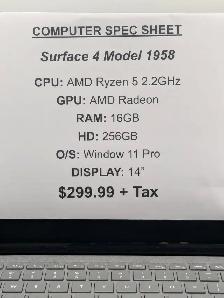 Mircosoft Surface 4 Model 1958 (#3081) - Photo 2