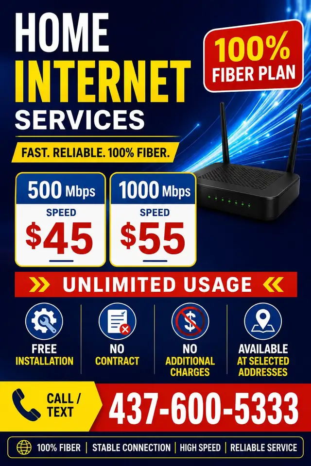 Fiber Home Internet | Unlimited