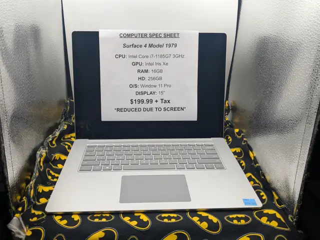 Mircosoft Surface 4 Model 1979 Cracked Screen (#3082)