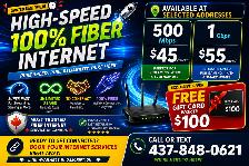 BACK TO SCHOOL DEAL! 500 Mbps Fiber $45   FREE $100 GIFT CARD