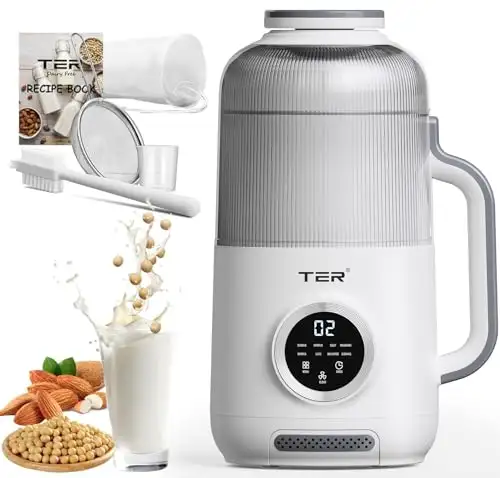 10-in-1 Nut Milk Maker 40oz Plant-Based Milk Machine for...