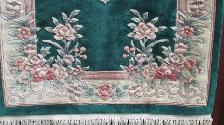 WONDERFUL 46"X 72" HANDMADE FLOWER MOTIF WOOL RUG - Photo 5