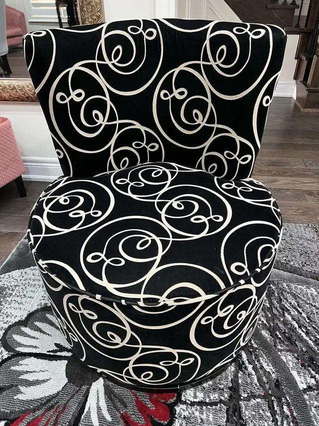 accent swivel round chairs set of 2