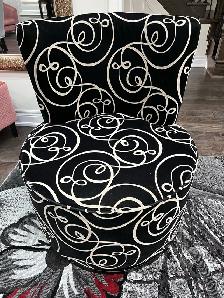 accent swivel round chairs set of 2