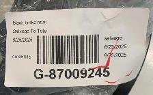 black brake rotor C5  Salvage to Tote cm95845 - Photo 2