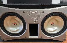 AS-IS KENWOOD (2) 10' SUBWOOFER W/BOX
