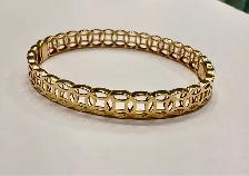 18karat Solid Gold 8mm Bangle