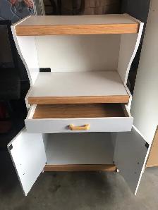 Tall White Storage Cabinet - Photo 3