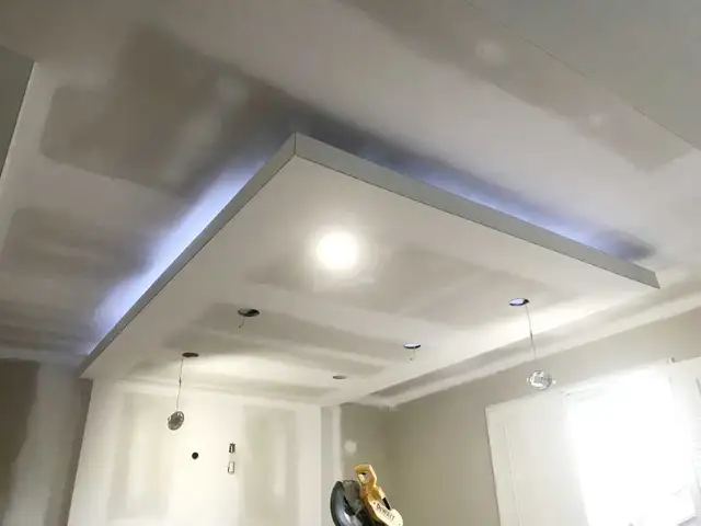 Popcorn ceiling removal, Drywalling, Taping