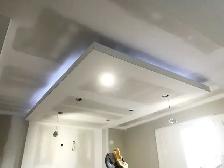 Popcorn ceiling removal, Drywalling, Taping