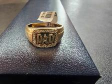 10K Yellow Gold 'Dad' Ring - Photo 2