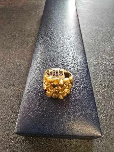 10K Yellow Gold Nugget Ring