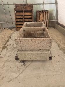 Exposed  aggregate planters