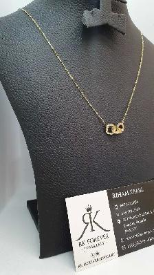 10k yellow gold Necklace # R4 - Photo 3