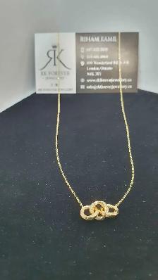 10k yellow gold Necklace # R4 - Photo 4