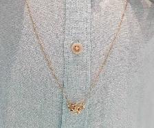 10k yellow gold Necklace # R4 - Photo 8