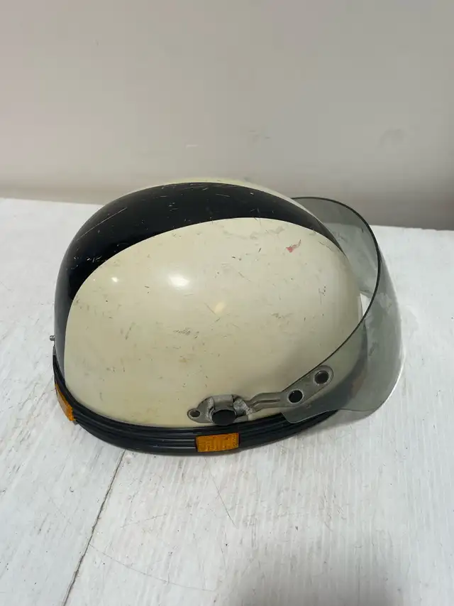 Vintage Open-Face Motorcycle Helmet