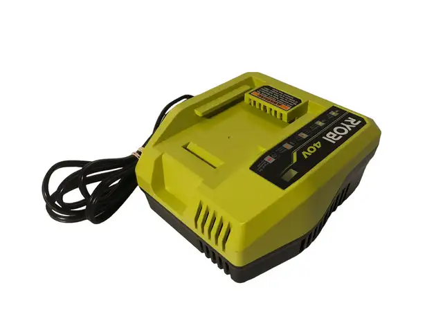 New! RYOBI 40-Volt Lithium-Ion Rapid Charger OP408VNM
