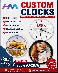 Custom Wall Clocks | Personalized Photo & Business Clocks |