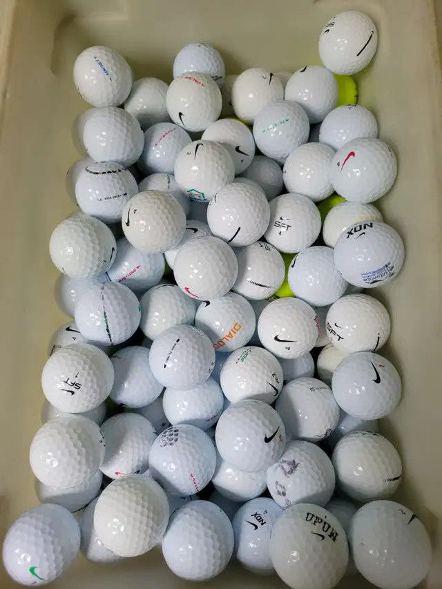 Amazing Washed Nike used golf balls: $10/dozen