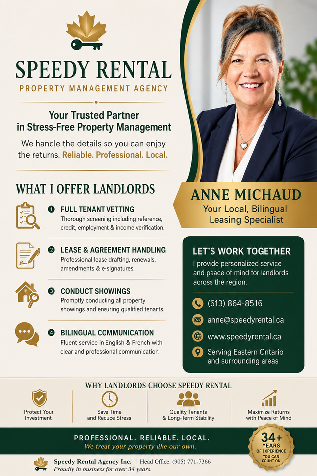 OTTAWA LANDLORDS – LET ME HELP FIND YOUR NEXT TENANT!