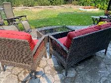 Patio Furniture - Wicker with Red cushions - Photo 3