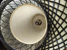 MCM Spun Fiberglass and Teak Hanging Lamp - Photo 4