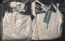 2 MEN'S XL QUARTER-ZIP LONG SLEEVE SHIRTS – NEW SEALED – $10