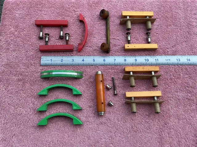 Vintage assorted cupboard door/drawer pulls