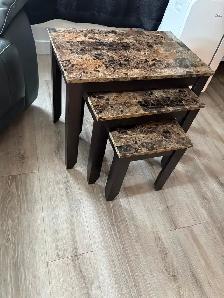 Roma Rustic Sofa Table   Three Nesting Tables - Photo 2