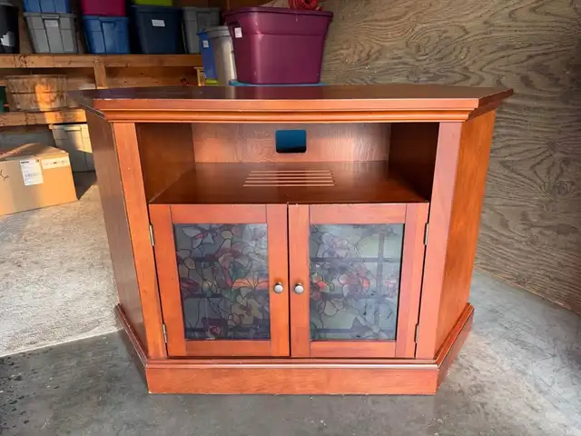 Tv stand with entertainment center