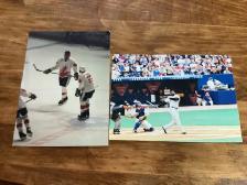 Vintage Sports Action Photos - Team Canada Hockey & Barry Bonds