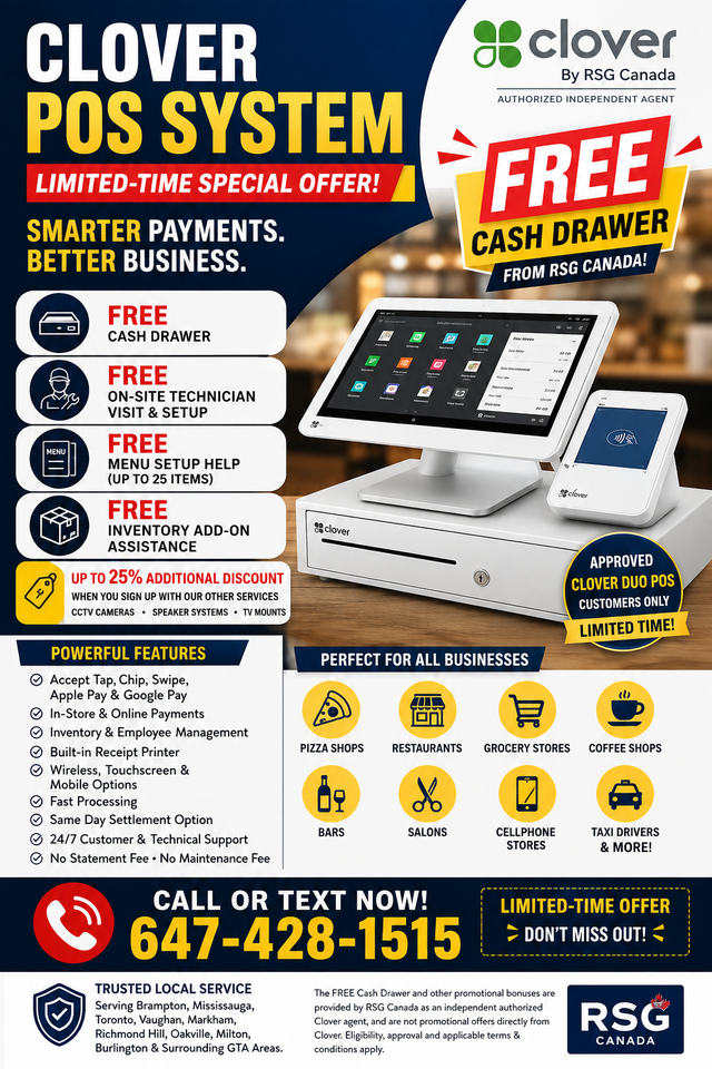 CLOVER POS SYSTEM – LIMITED-TIME SPECIAL SUMMER OFFER!