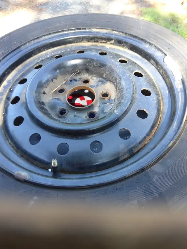 Winter tires on rims