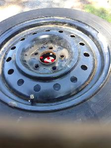 Winter tires on rims