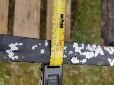50' wood and metal bench - Photo 2