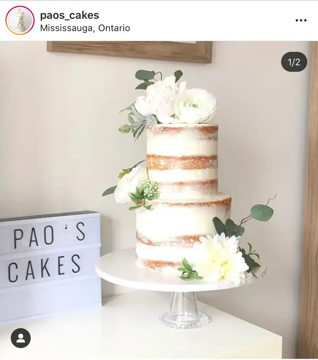 Seminaked cakes , Floral cakes, Flowers cakes gifts