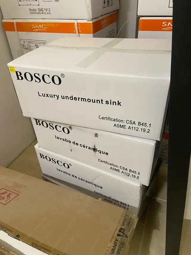 Brand new bosco undermount sink