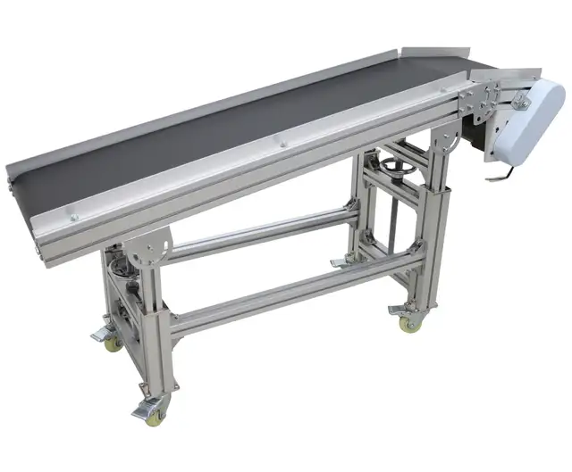 110V 59' PVC Belt Conveyor Electric Plane Ramp Transport 230554