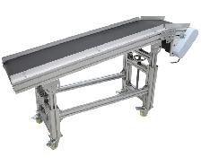 110V 59' PVC Belt Conveyor Electric Plane Ramp Transport 230554