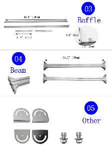 110V 59' PVC Belt Conveyor Electric Plane Ramp Transport 230554 - Photo 7