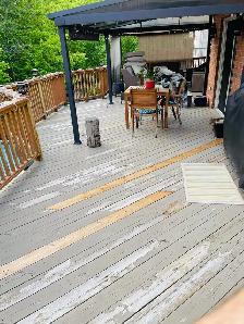 hand deck staining
