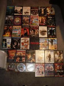 46 DVD MOVIES, $35.