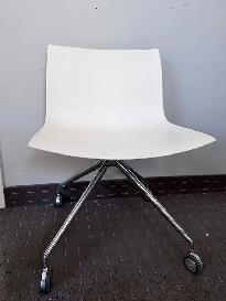 Italian Modern Arper Catifa Plastic Swivel Desk Chair by Lievore