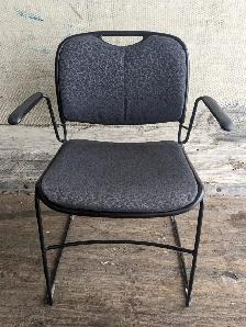 Groupe Lacasse Black Visitor Chair-Used Chair-Call/Visit Us Now!