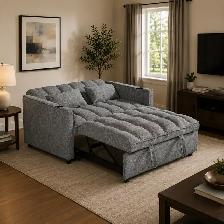 New Elegant Sofa Bed With Built-In Cup Holder Now On Sale - Photo 3