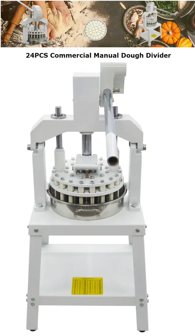 24pcs Vertical Manual Dough Cutting Machine Dough Cutter 056602