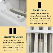 24pcs Vertical Manual Dough Cutting Machine Dough Cutter 056602 - Photo 3