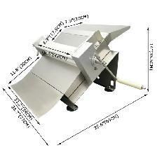 Manual Stainless Steel Pastry Machine Dough Sheeter 056928 - Photo 2